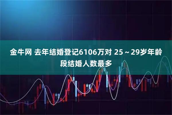 金牛网 去年结婚登记6106万对 25～29岁年龄段结婚人数最多