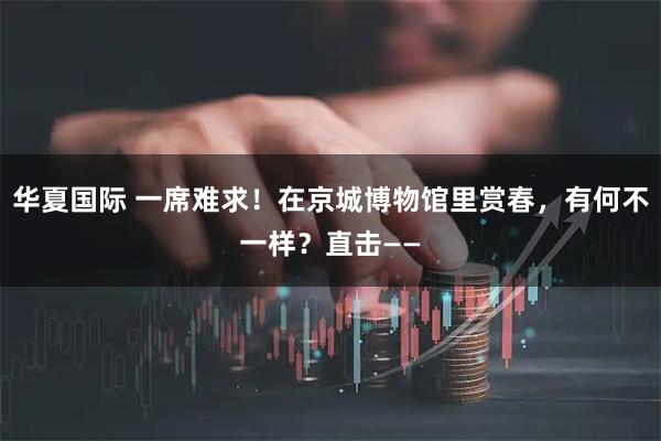 华夏国际 一席难求！在京城博物馆里赏春，有何不一样？直击——